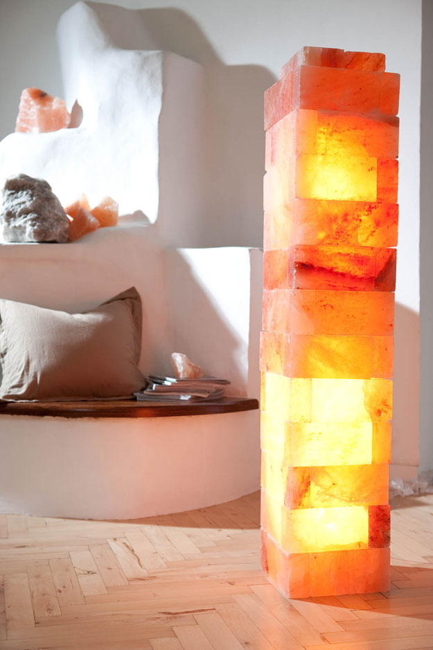 Salzkristall-Lampe